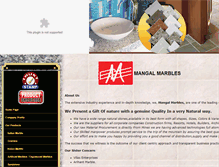 Tablet Screenshot of mangalmarbles.com